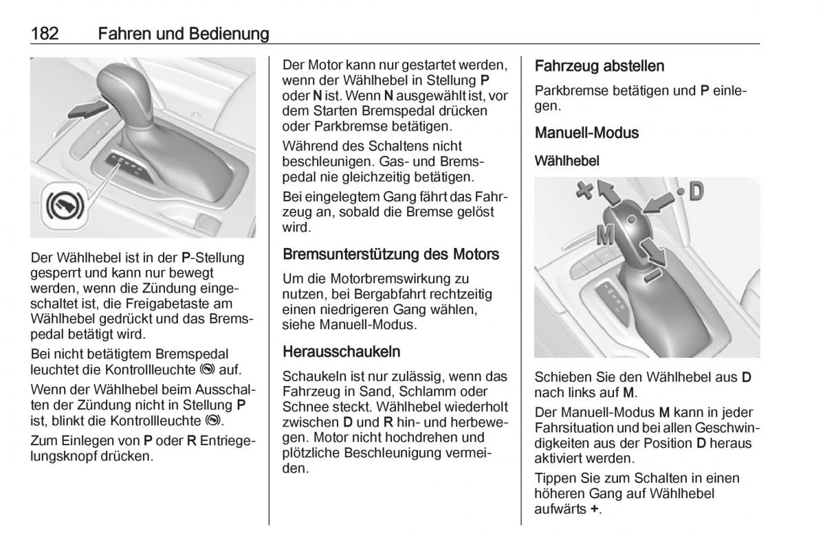 Opel Insignia B Handbuch / page 184