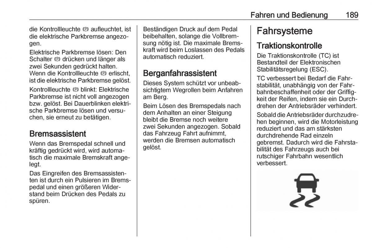 Opel Insignia B Handbuch / page 191