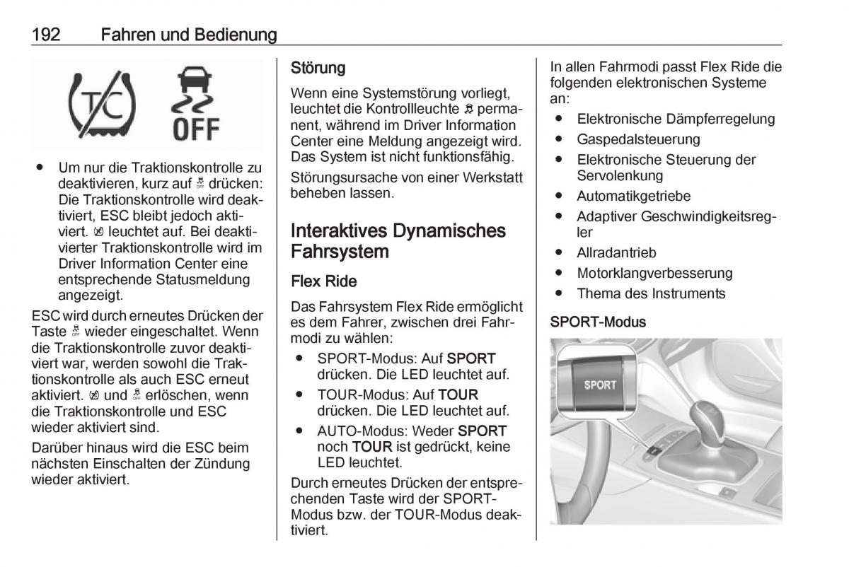 Opel Insignia B Handbuch / page 194