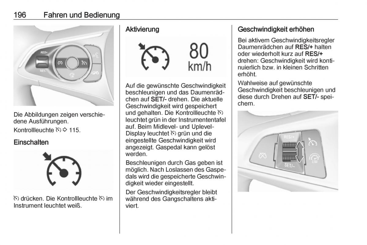 Opel Insignia B Handbuch / page 198