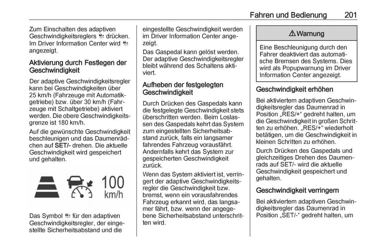 Opel Insignia B Handbuch / page 203