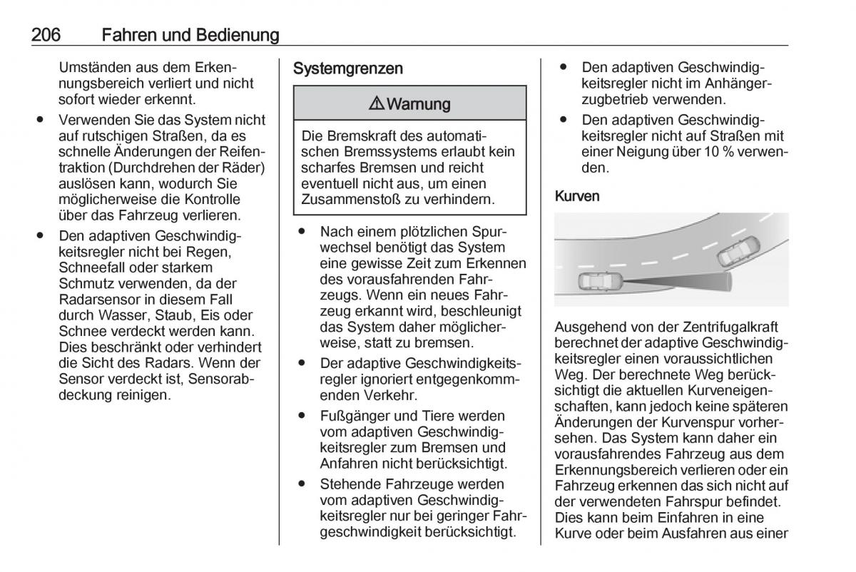 Opel Insignia B Handbuch / page 208