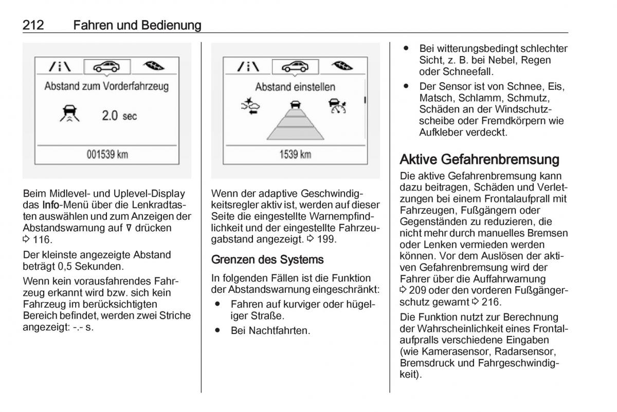 Opel Insignia B Handbuch / page 214