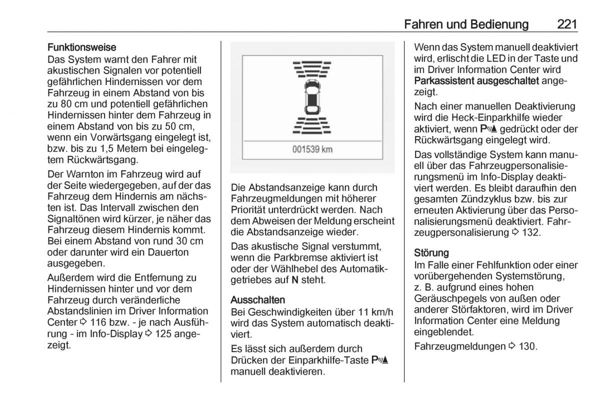 Opel Insignia B Handbuch / page 223