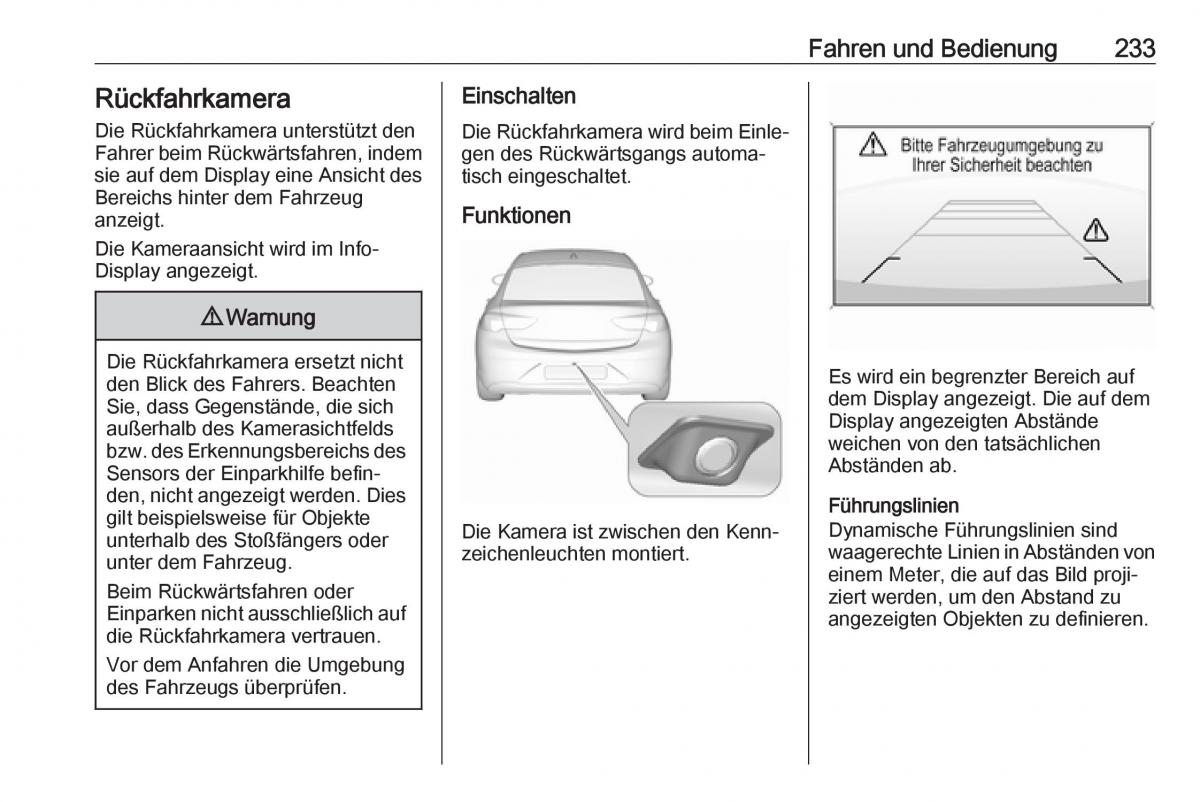 Opel Insignia B Handbuch / page 235