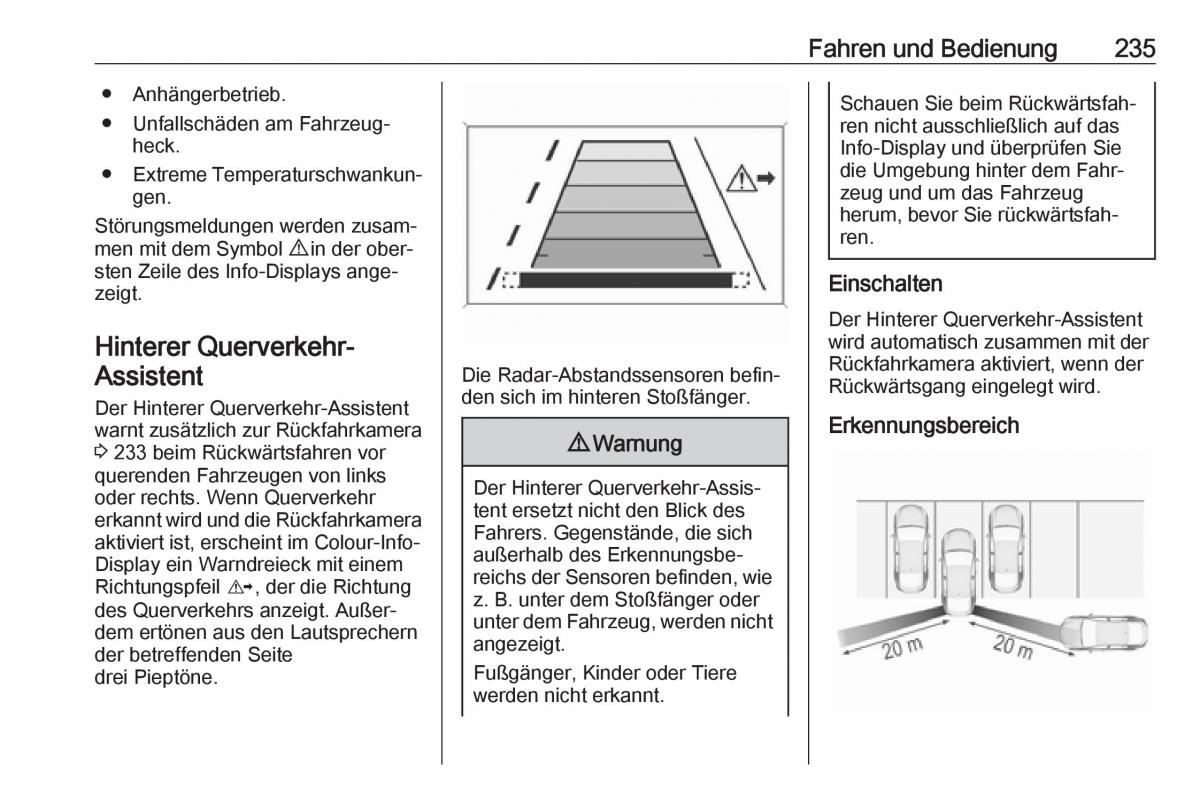 Opel Insignia B Handbuch / page 237