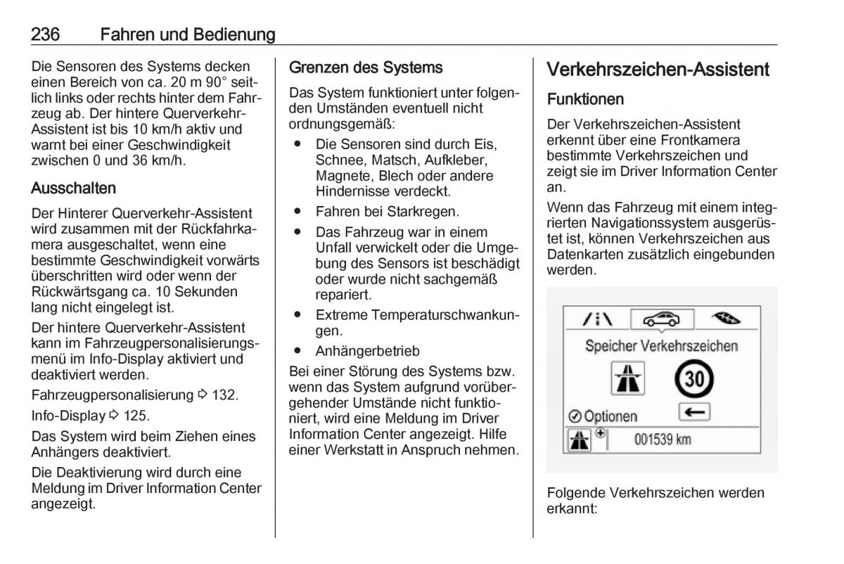 Opel Insignia B Handbuch / page 238