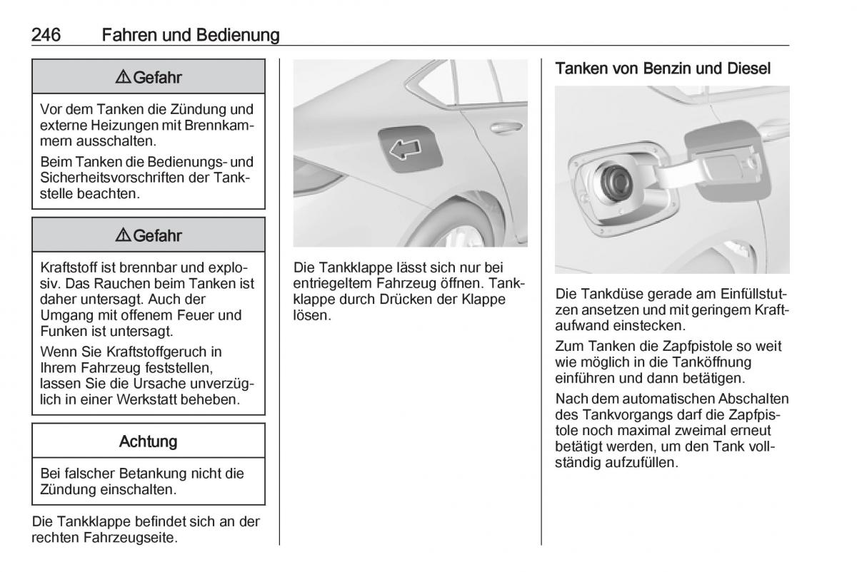 Opel Insignia B Handbuch / page 248