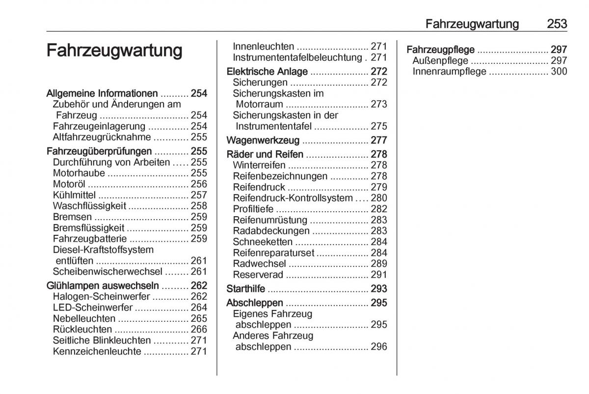 Opel Insignia B Handbuch / page 255