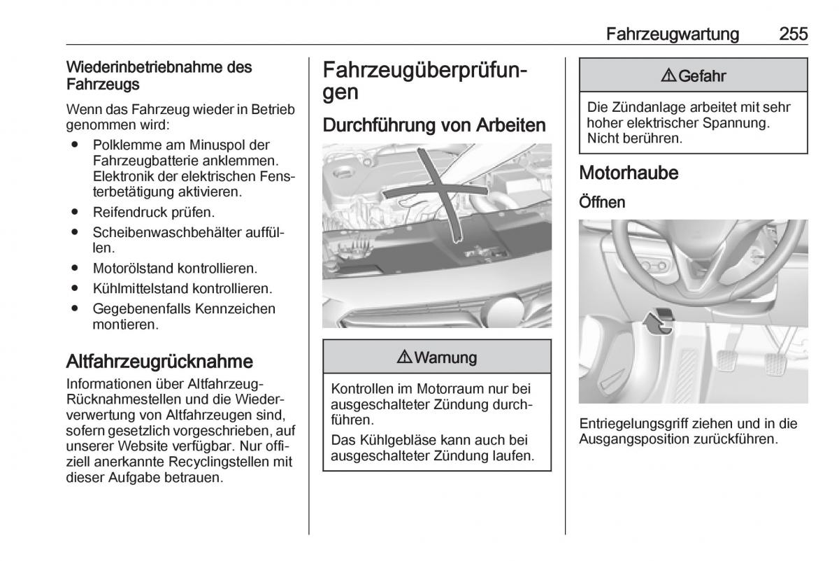 Opel Insignia B Handbuch / page 257