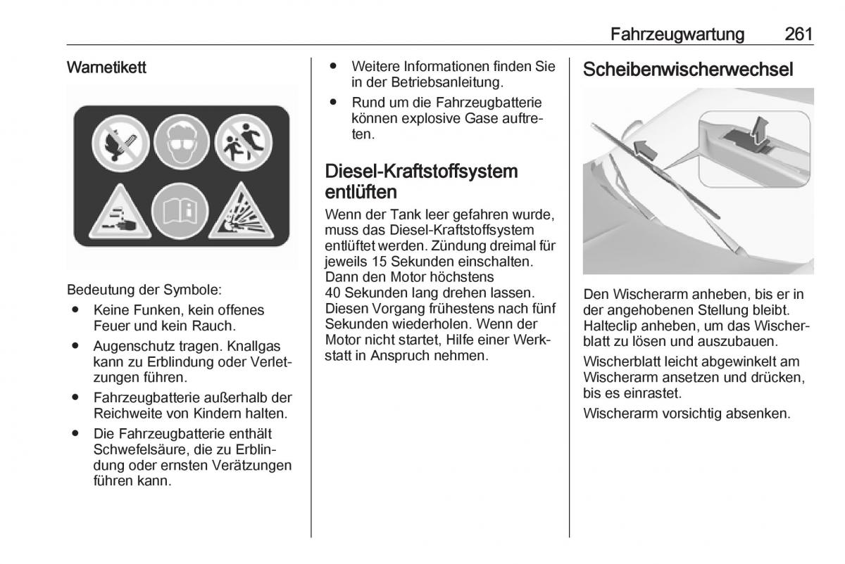 Opel Insignia B Handbuch / page 263