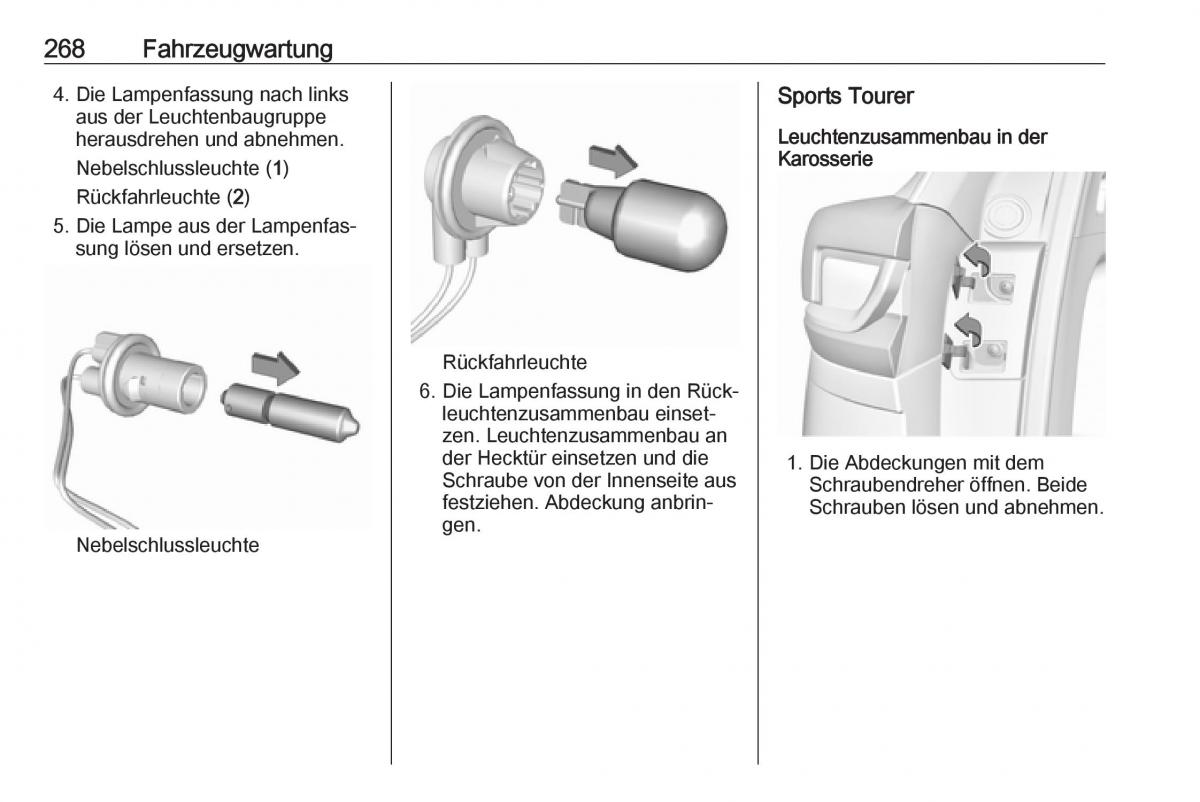 Opel Insignia B Handbuch / page 270