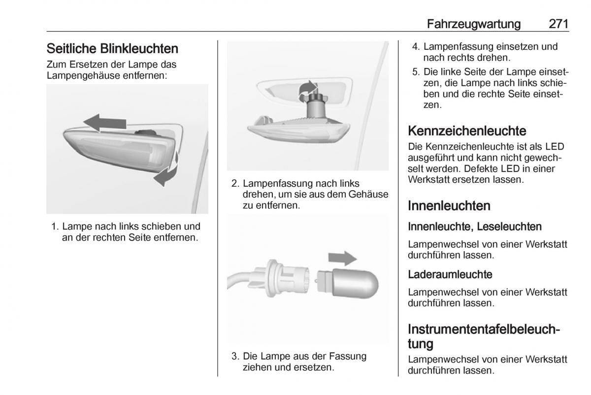 Opel Insignia B Handbuch / page 273