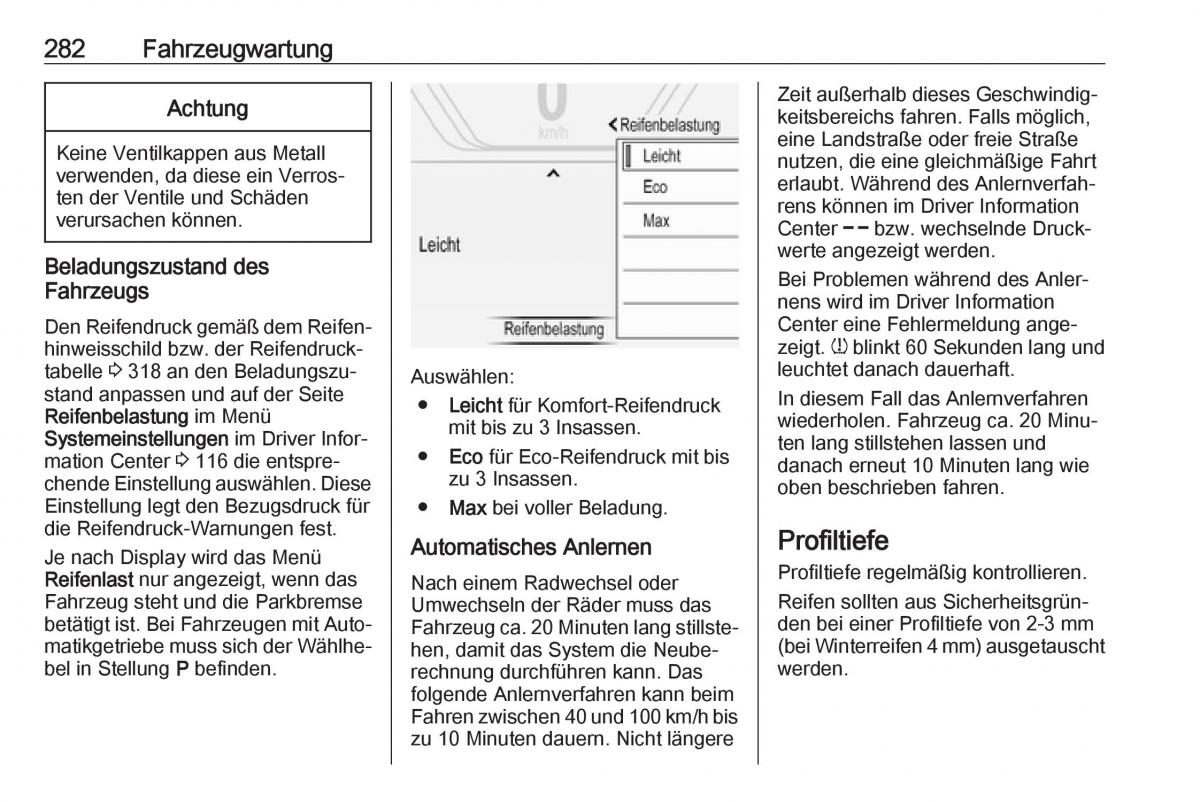 Opel Insignia B Handbuch / page 284