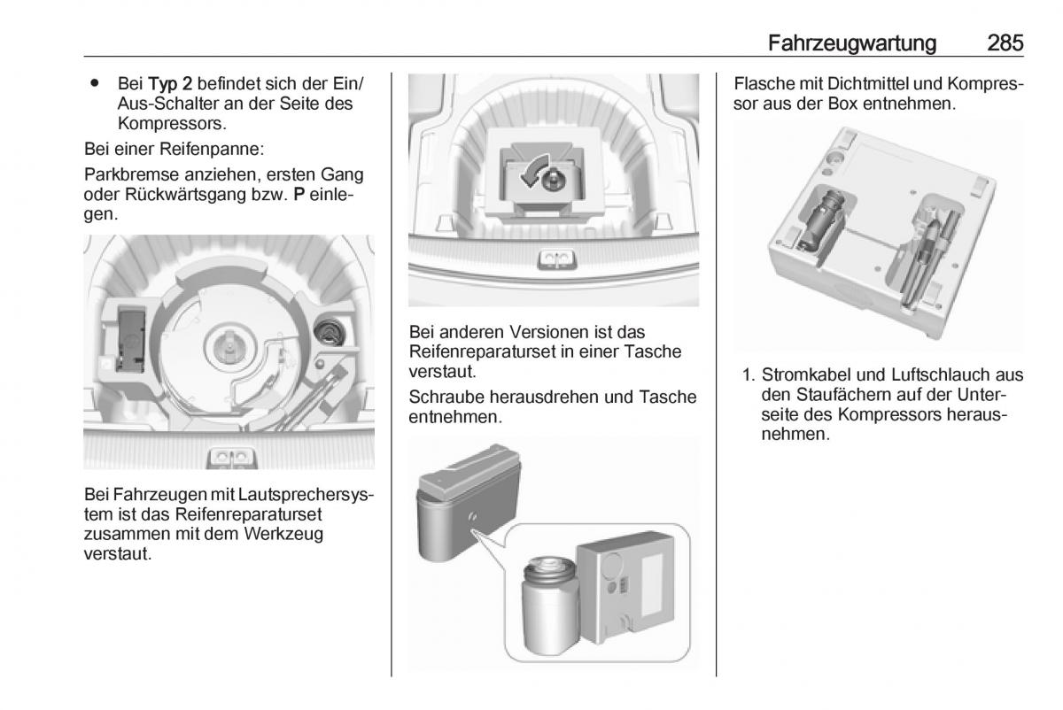 Opel Insignia B Handbuch / page 287