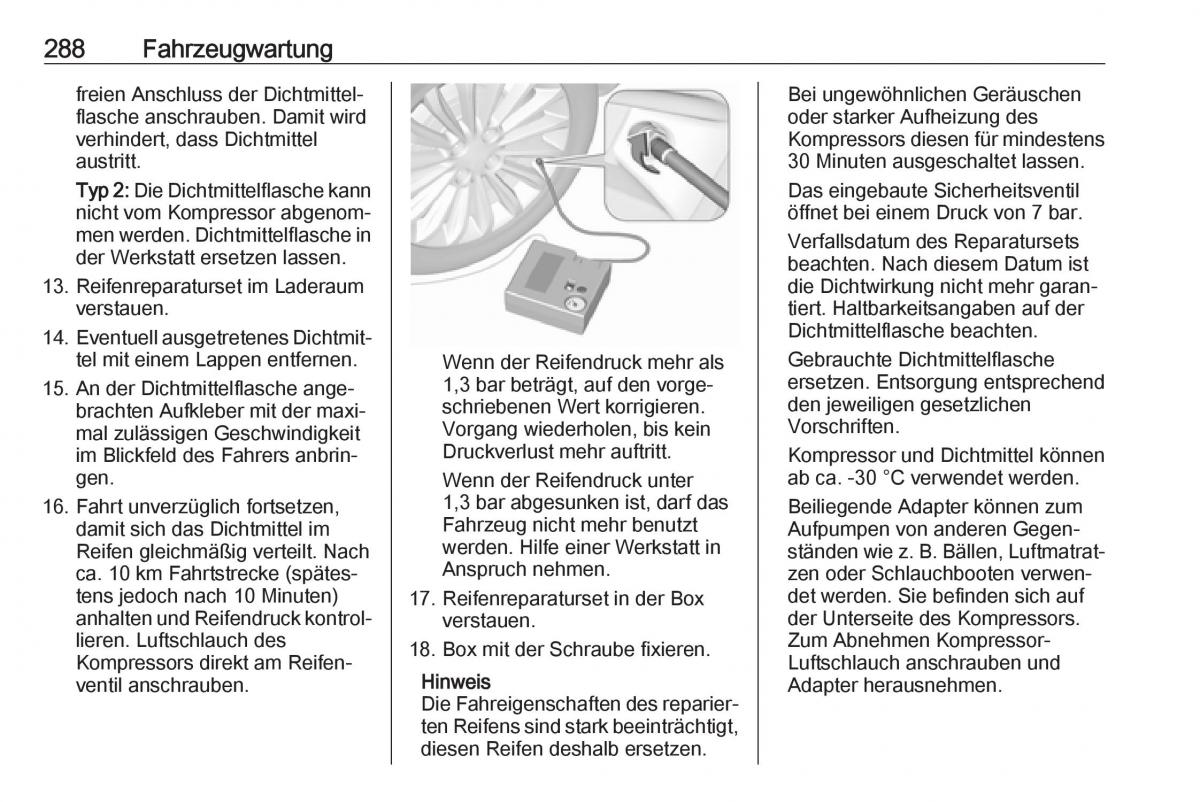 Opel Insignia B Handbuch / page 290