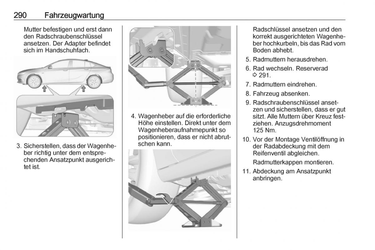 Opel Insignia B Handbuch / page 292