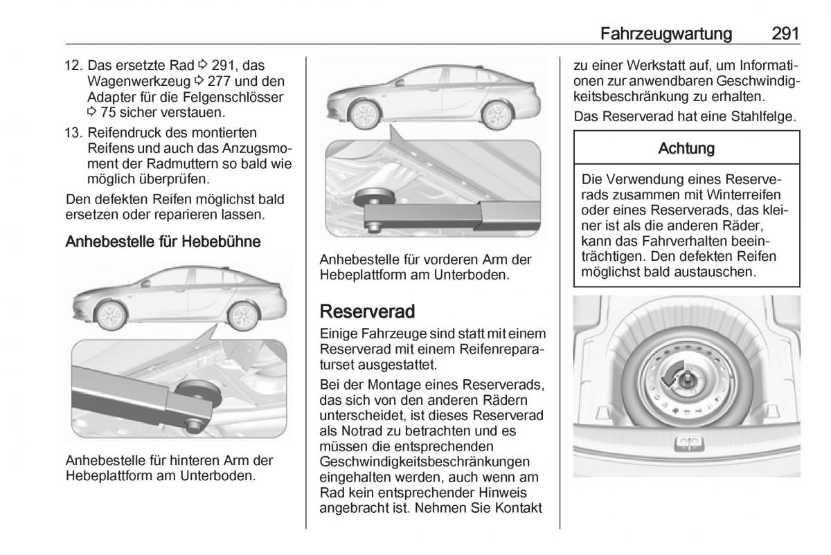 Opel Insignia B Handbuch / page 293