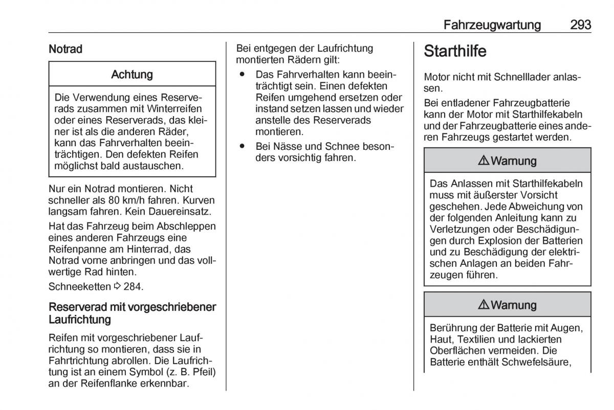 Opel Insignia B Handbuch / page 295