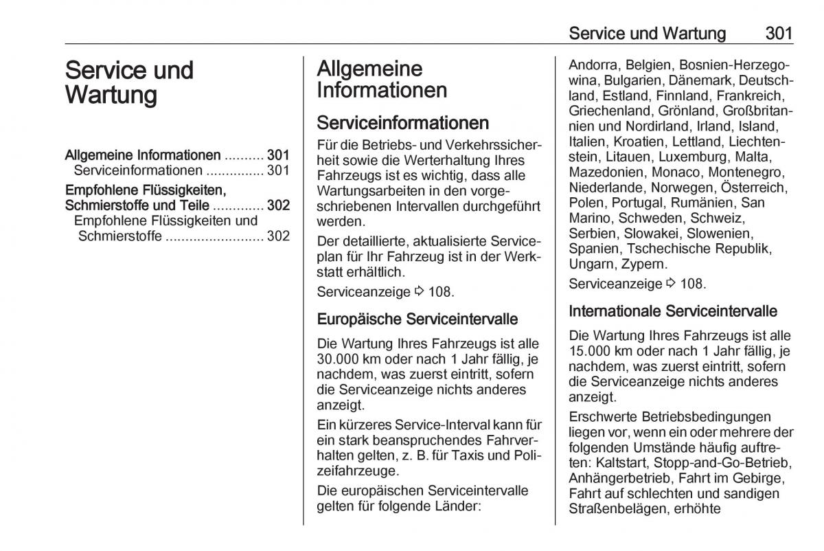 Opel Insignia B Handbuch / page 303