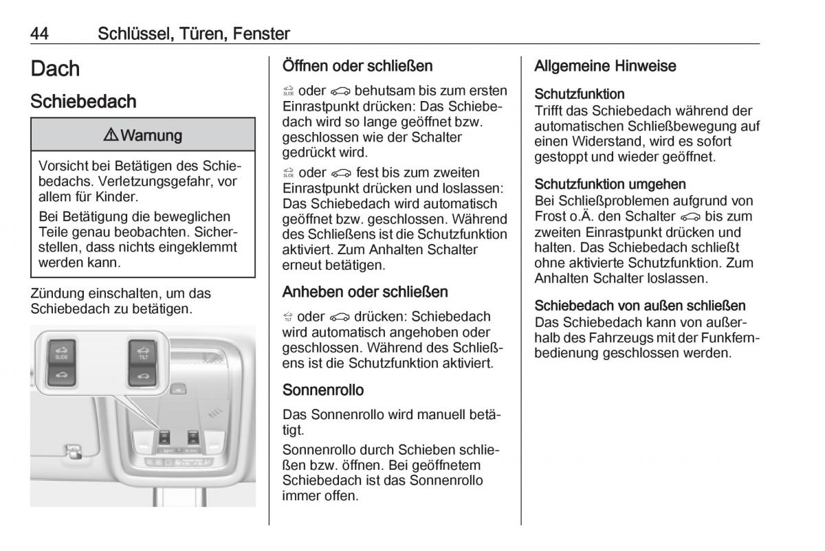 Opel Insignia B Handbuch / page 46