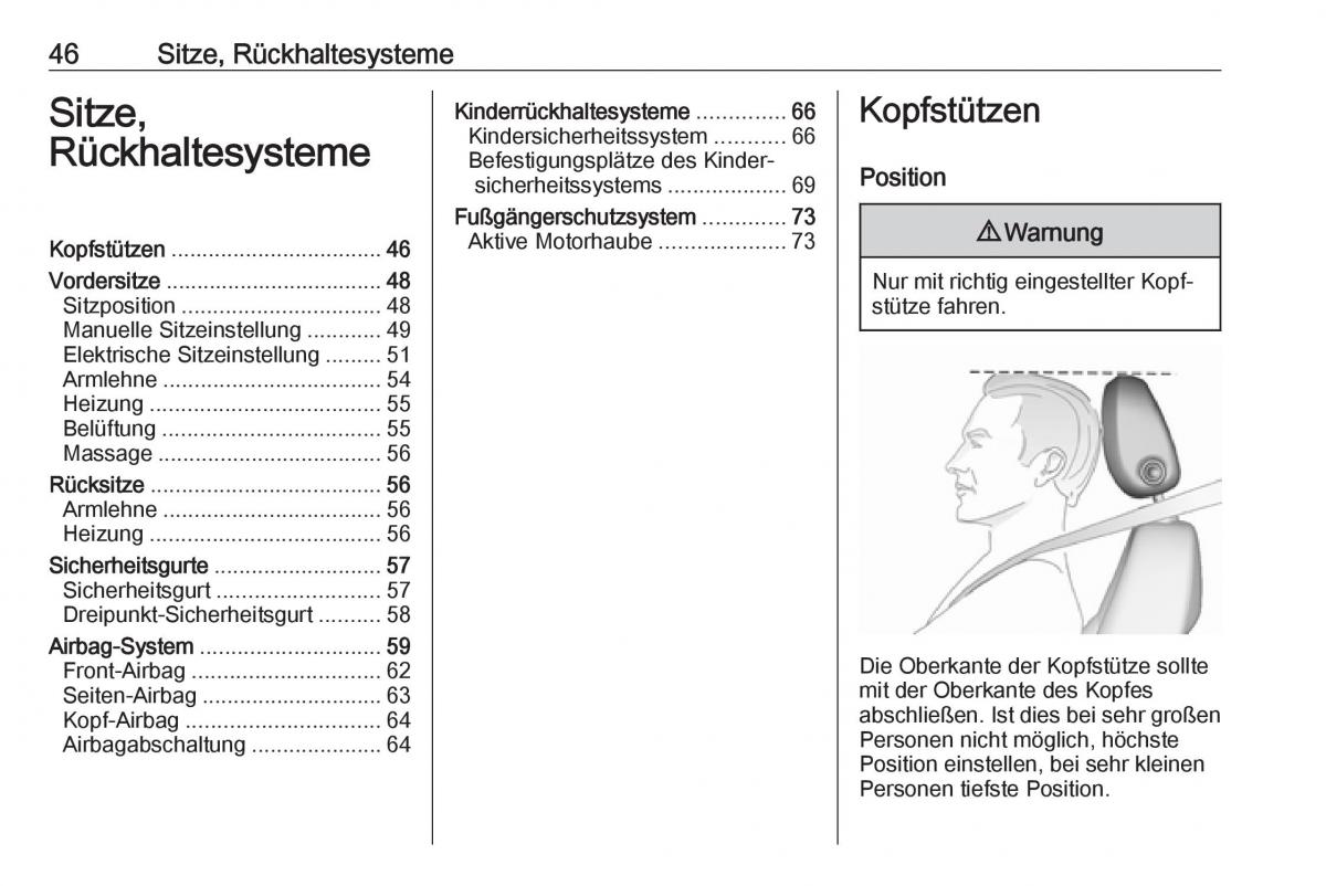 Opel Insignia B Handbuch / page 48