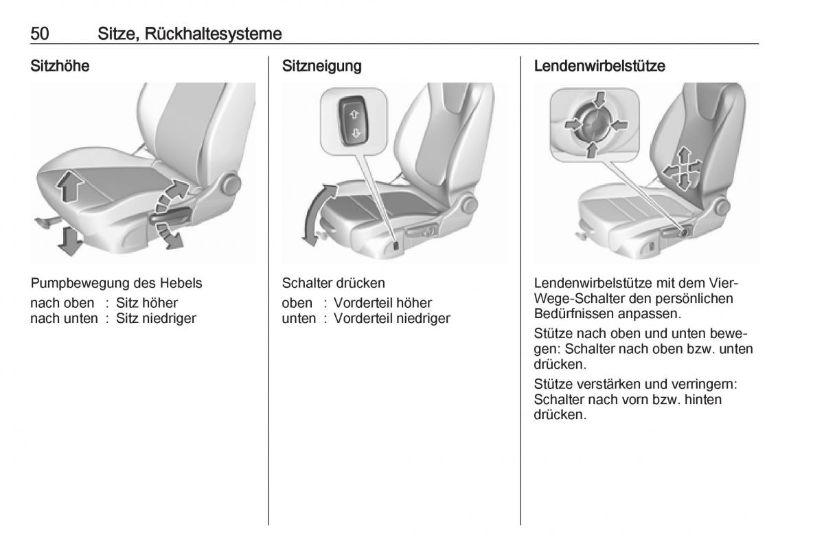 Opel Insignia B Handbuch / page 52