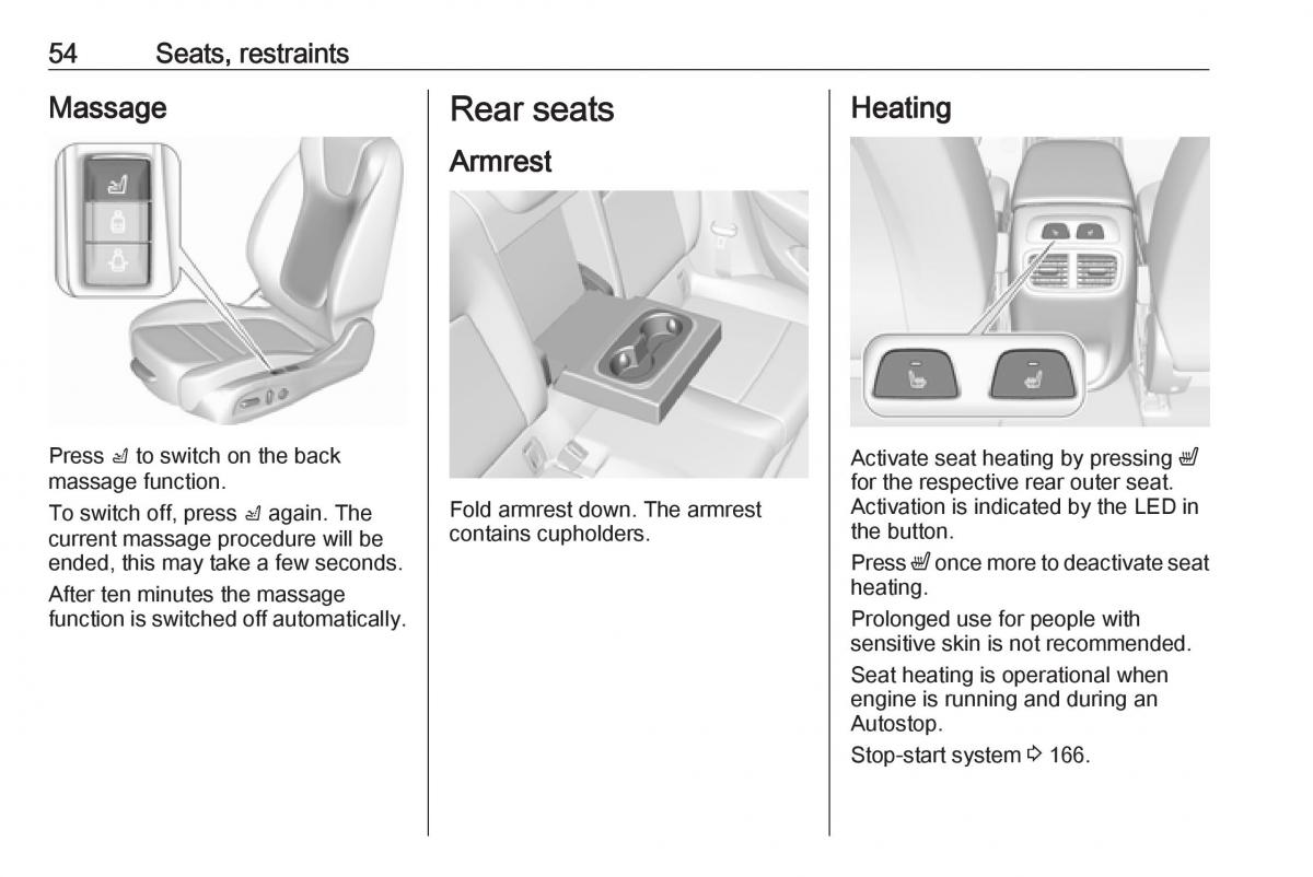 Opel Insignia B owners manual / page 56