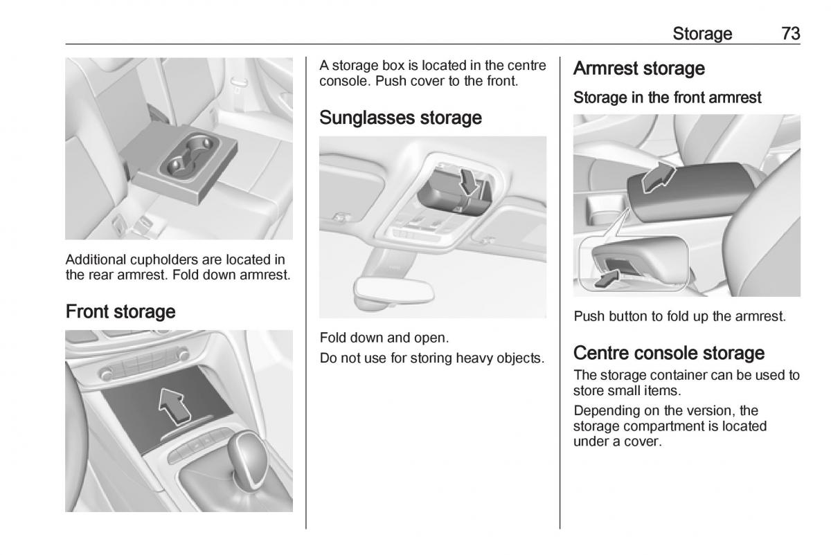 Opel Insignia B owners manual / page 75