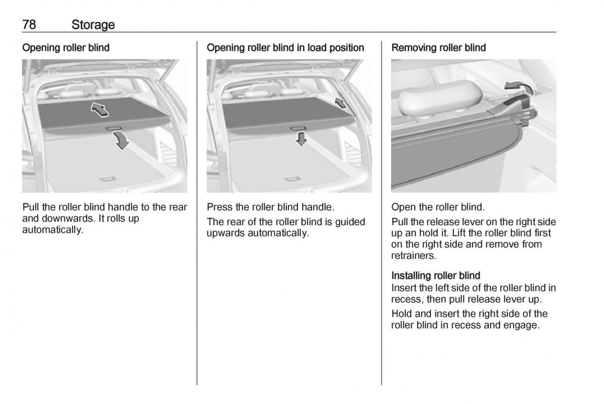 Opel Insignia B owners manual / page 80