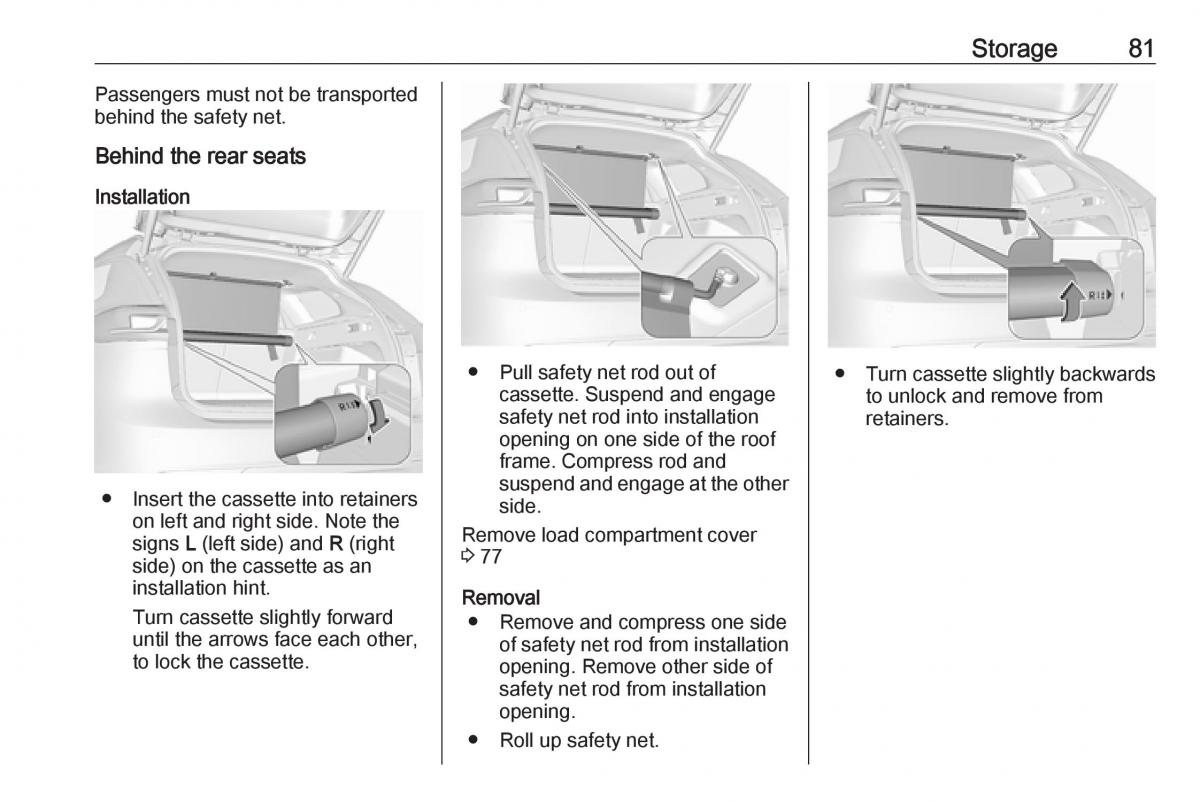 Opel Insignia B owners manual / page 83