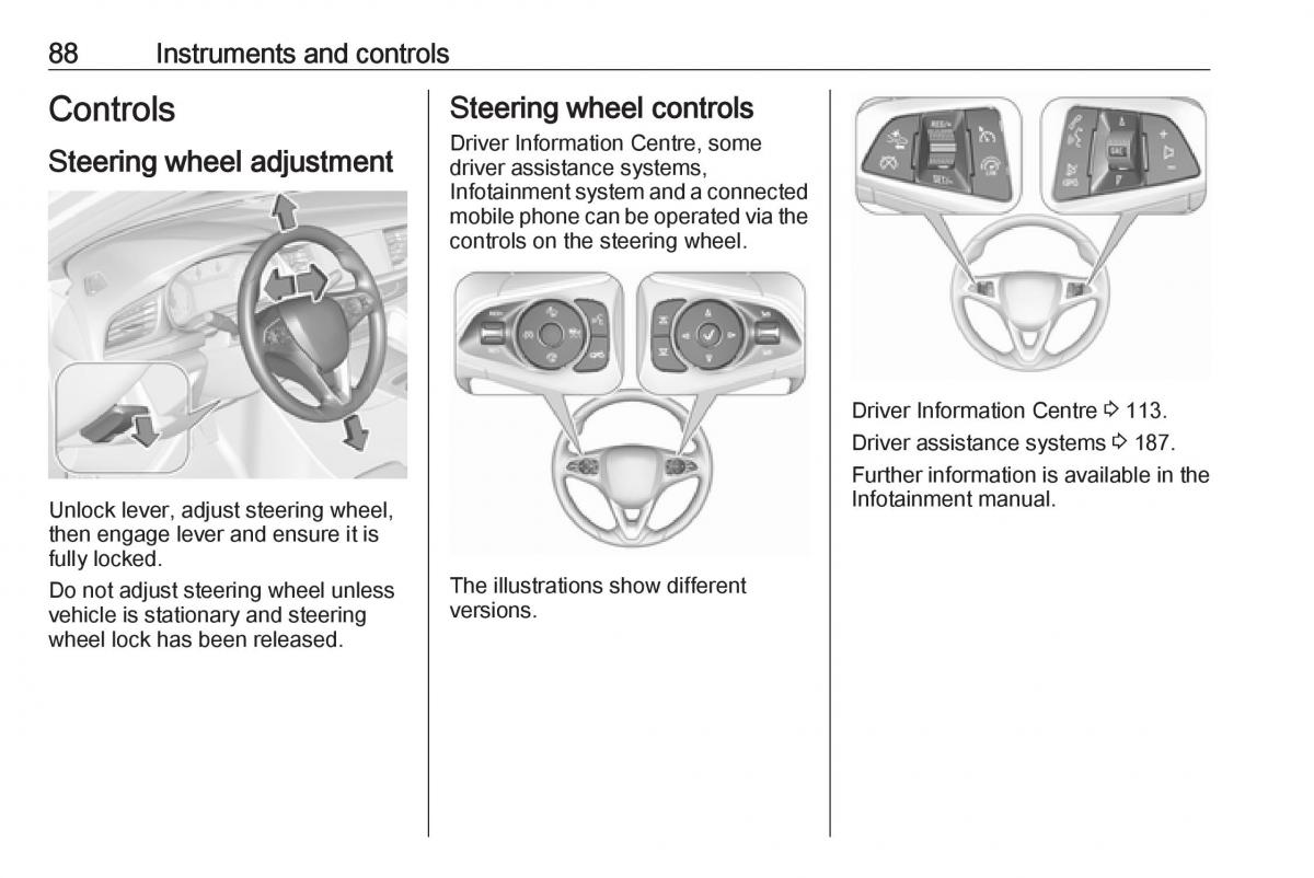 Opel Insignia B owners manual / page 90