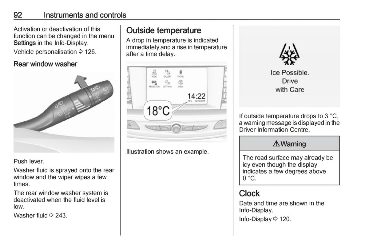 Opel Insignia B owners manual / page 94