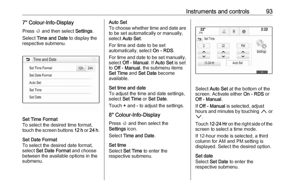 Opel Insignia B owners manual / page 95