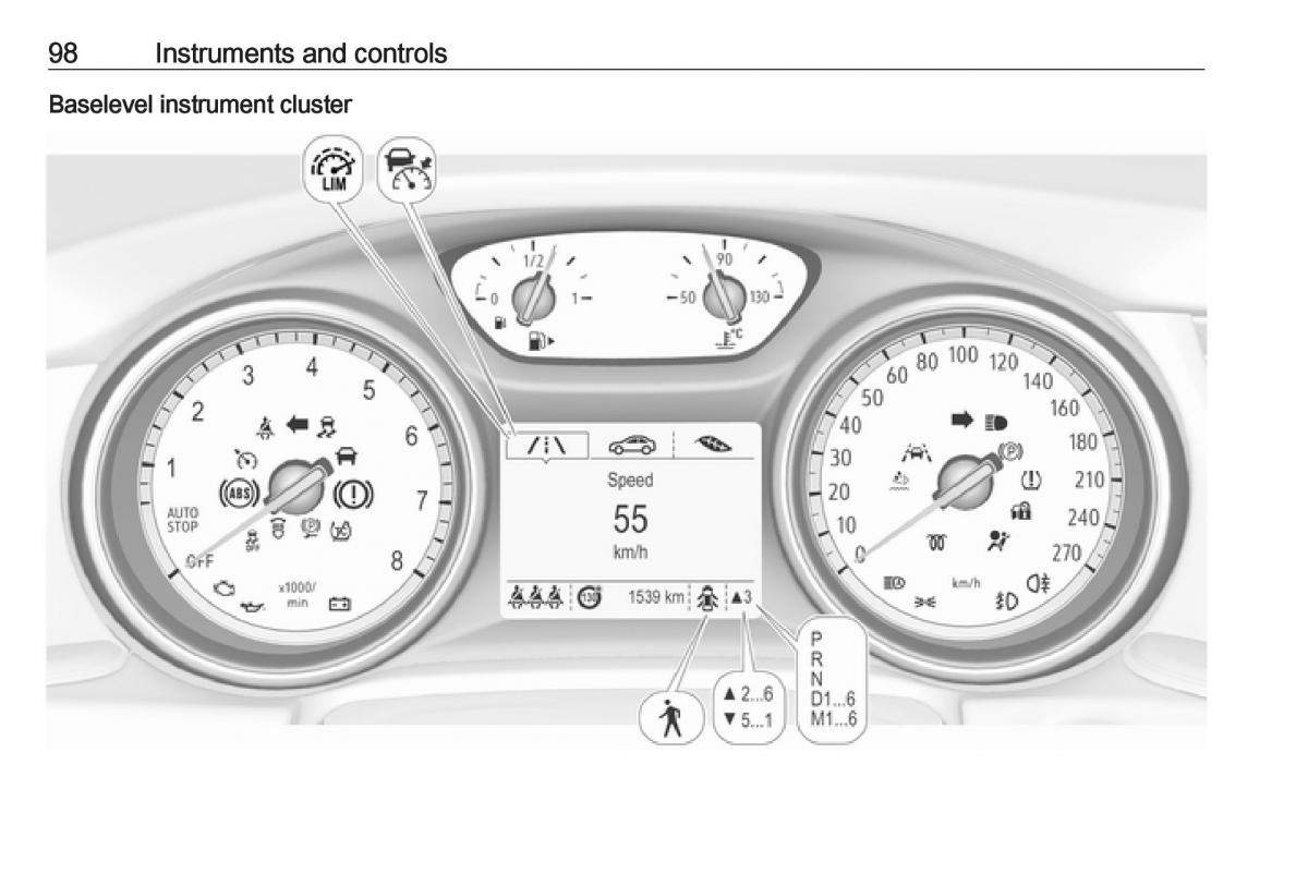 Opel Insignia B owners manual / page 100