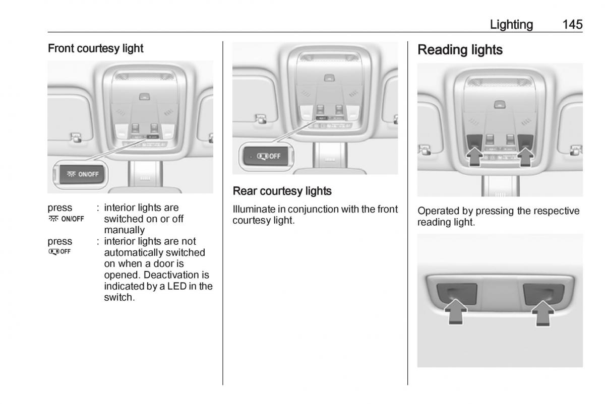 Opel Insignia B owners manual / page 147