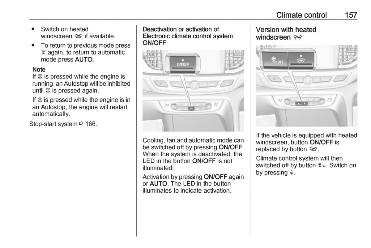 Opel Insignia B owners manual / page 159