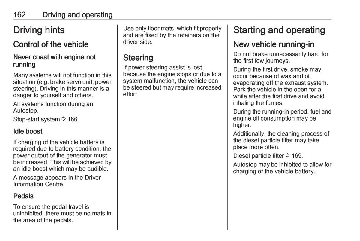 Opel Insignia B owners manual / page 164