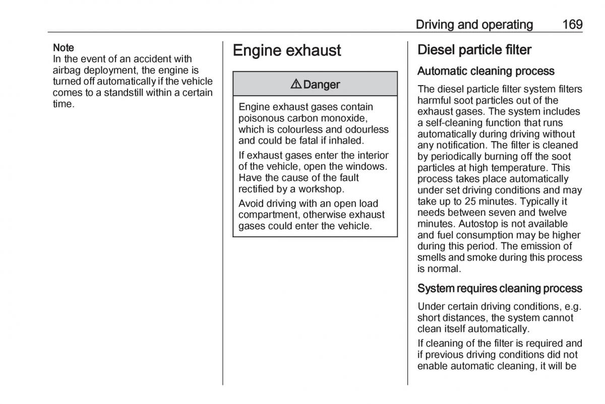 Opel Insignia B owners manual / page 171