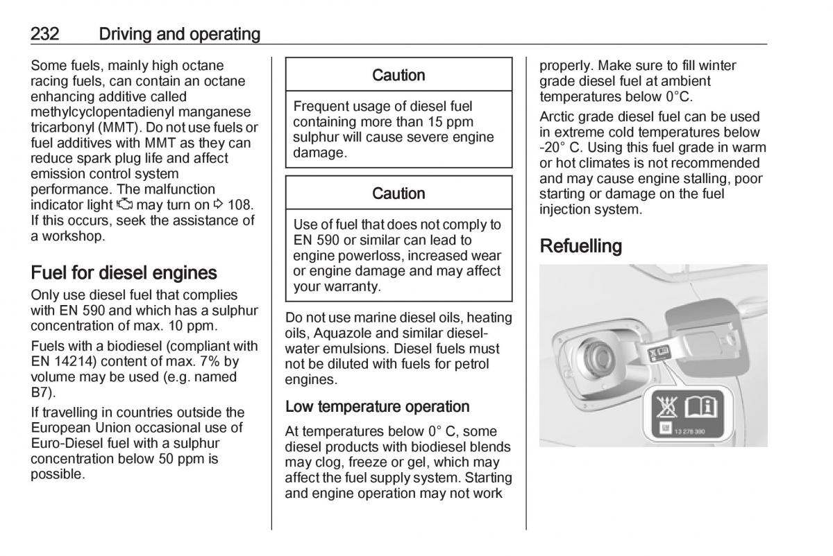 Opel Insignia B owners manual / page 234