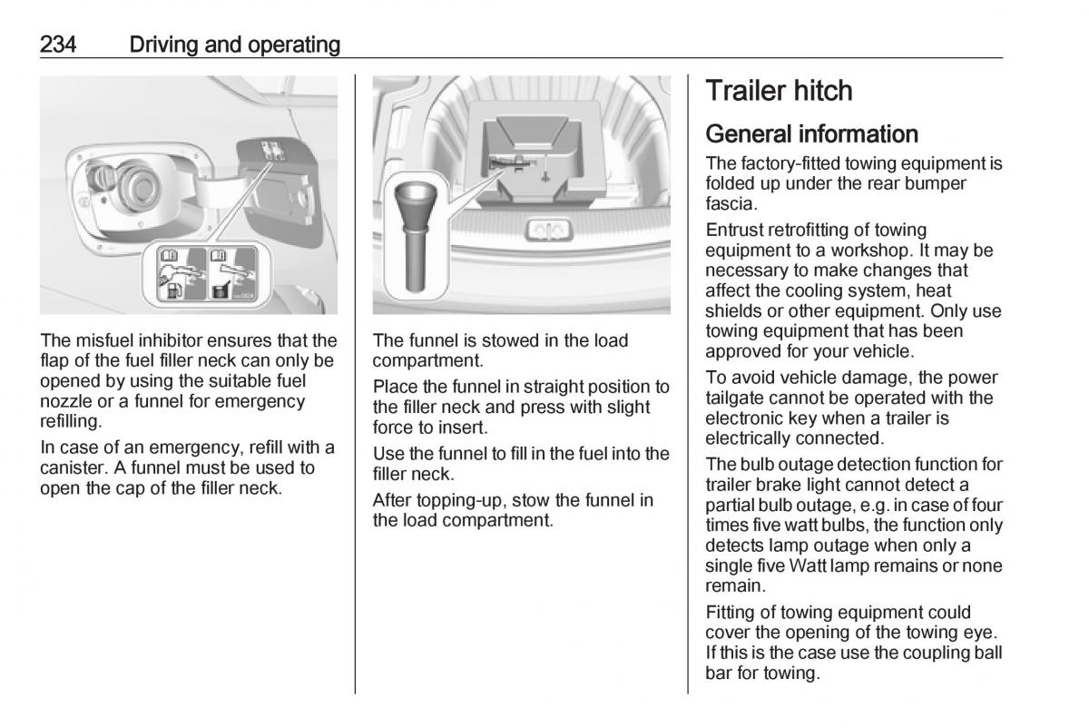 Opel Insignia B owners manual / page 236