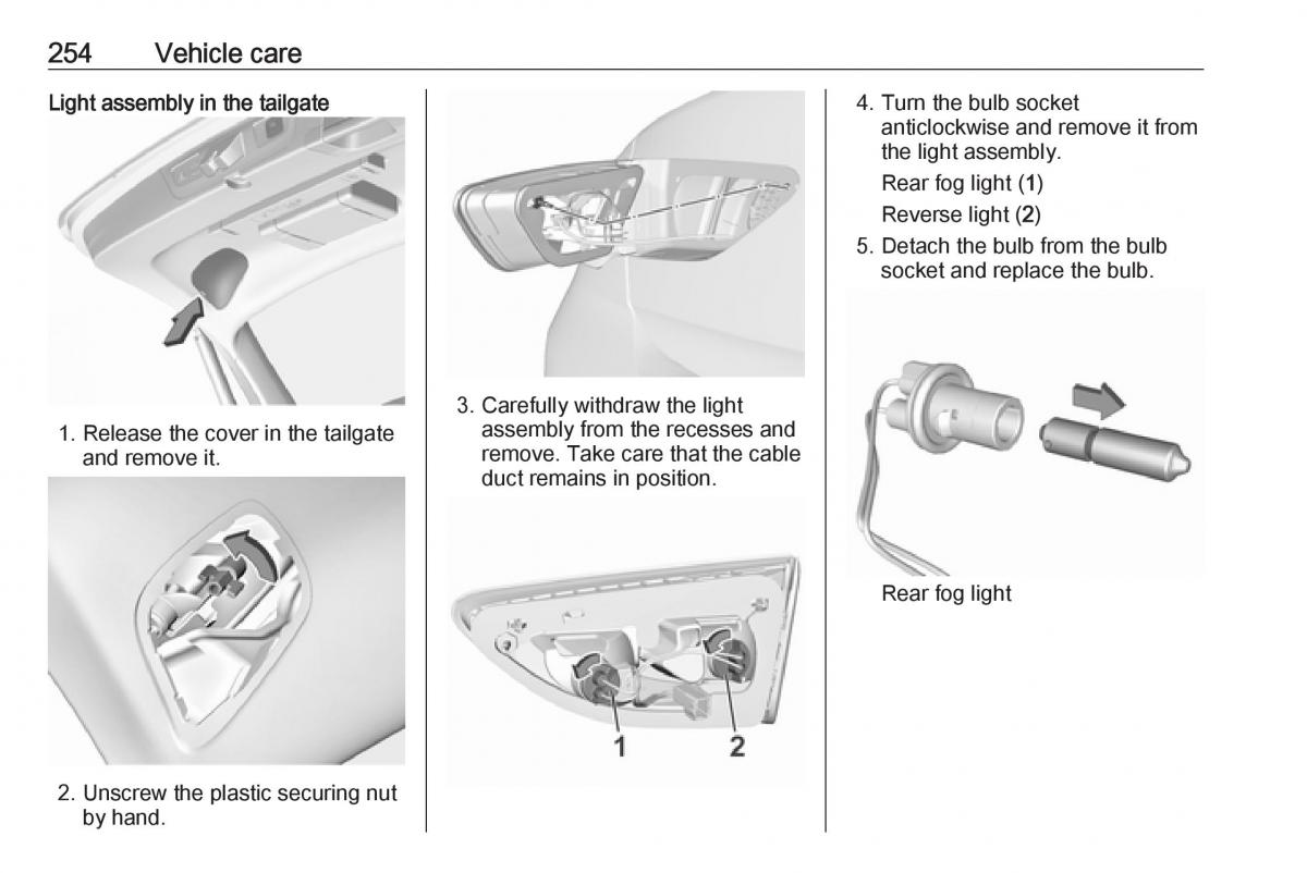 Opel Insignia B owners manual / page 256