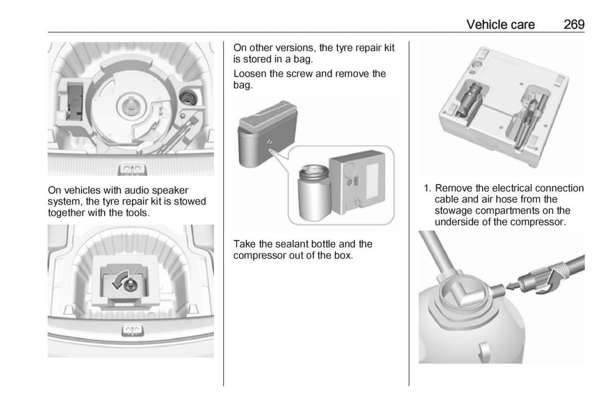 Opel Insignia B owners manual / page 271