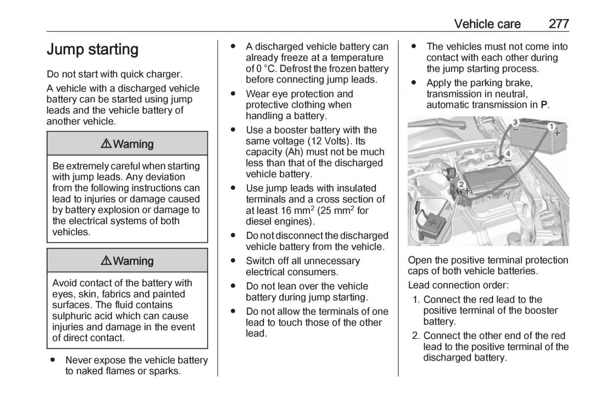 Opel Insignia B owners manual / page 279