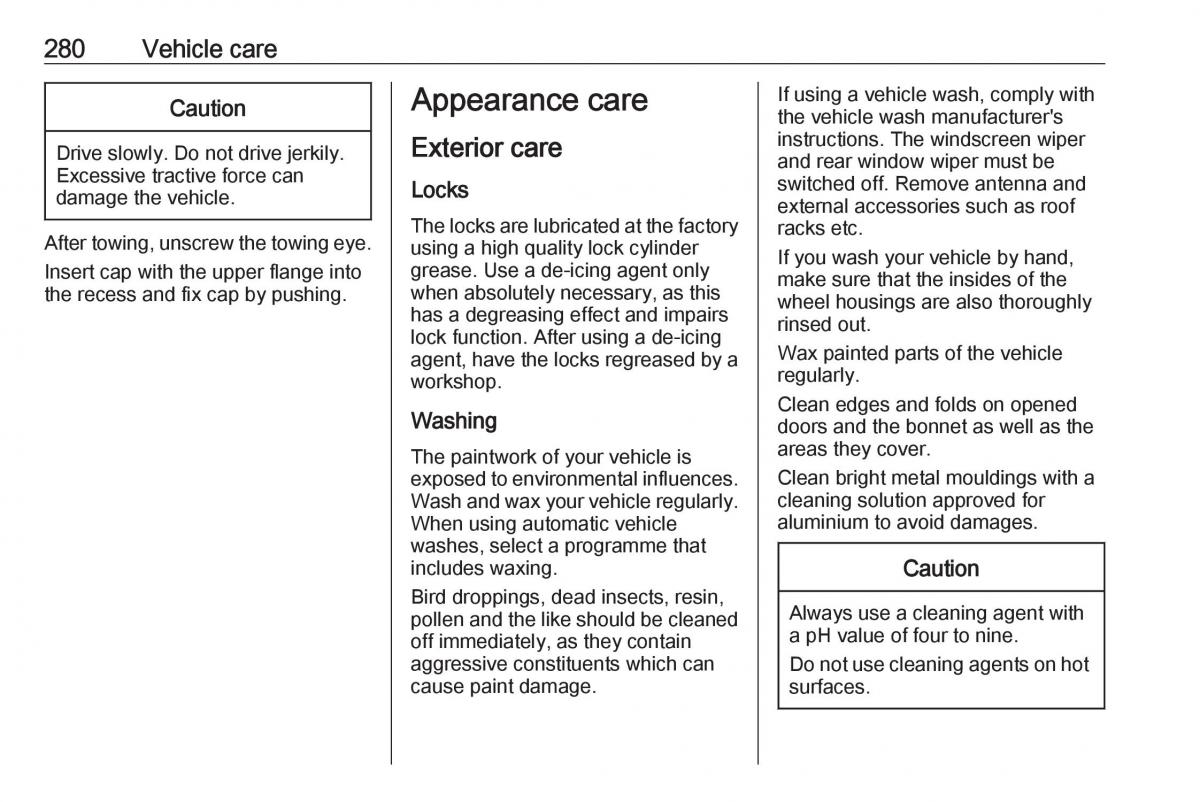 Opel Insignia B owners manual / page 282