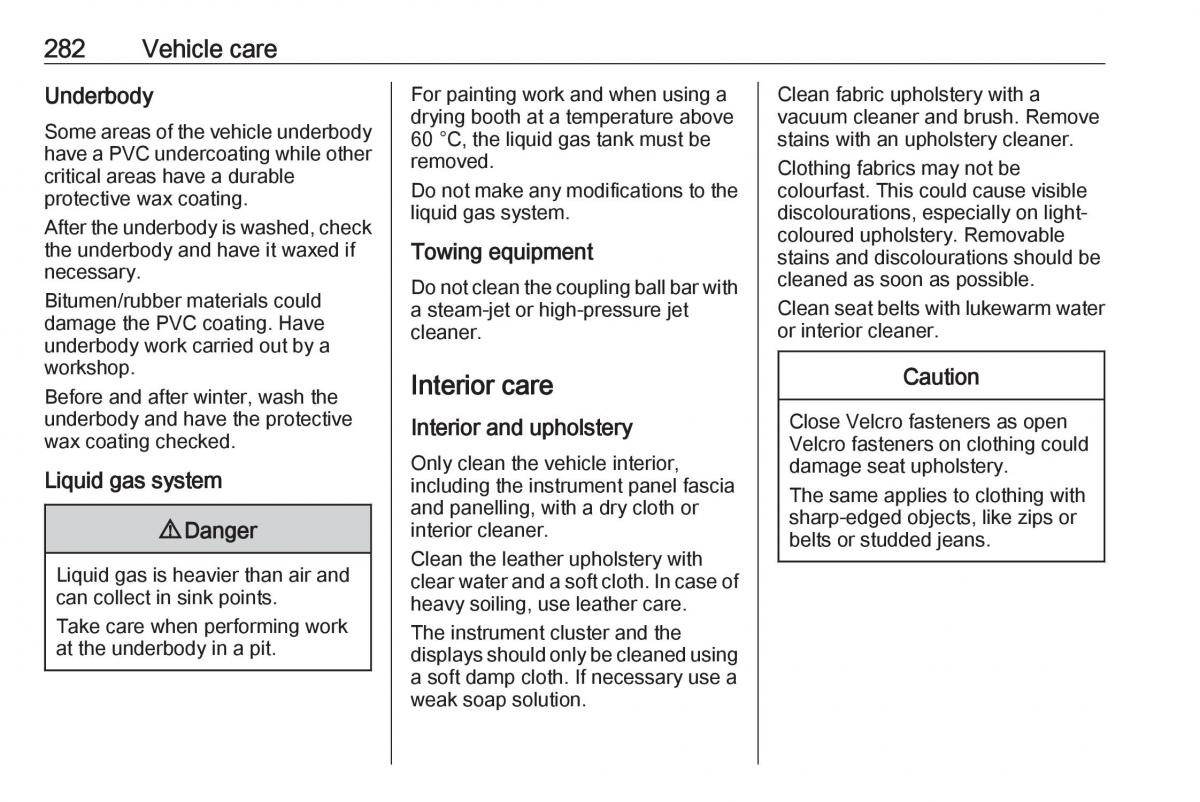 Opel Insignia B owners manual / page 284