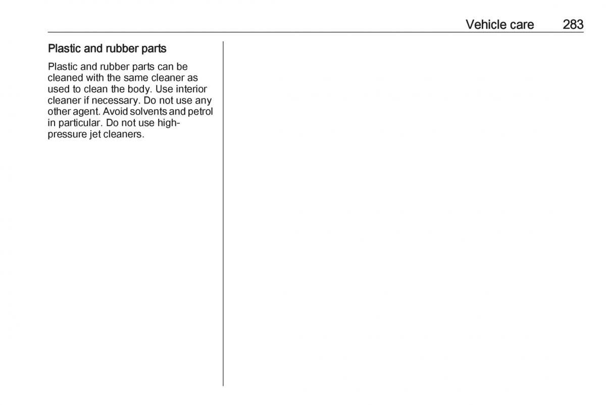 Opel Insignia B owners manual / page 285