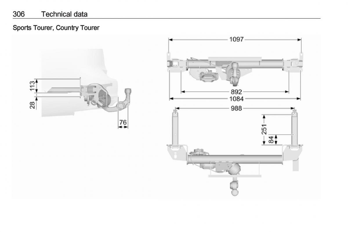 Opel Insignia B owners manual / page 308