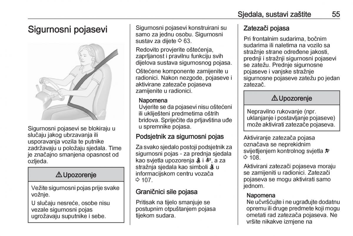 Opel Insignia B vlasnicko uputstvo / page 57