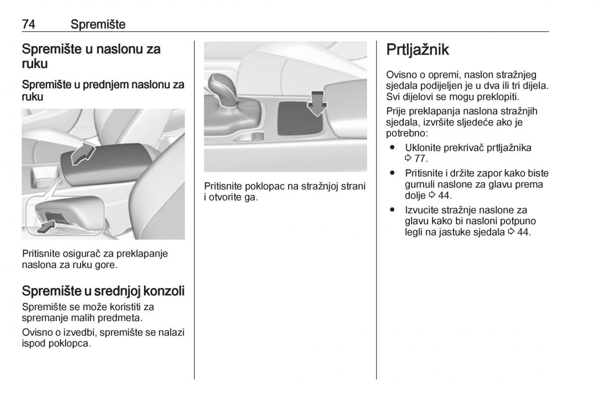 Opel Insignia B vlasnicko uputstvo / page 76